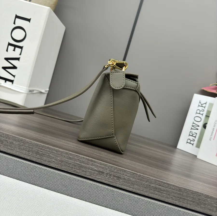 Anagram Puzzle Edge Mini Handbag in Soft Calfskin