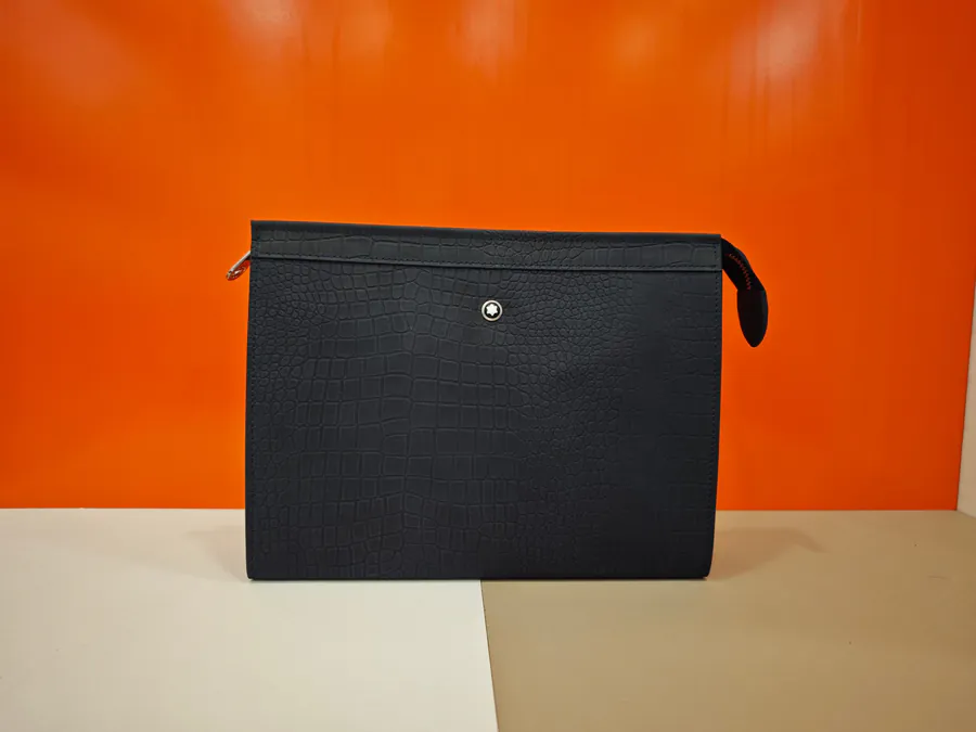 MONTBLANC 2025 New Style Men's Handbag with Italian Grained Calfskin