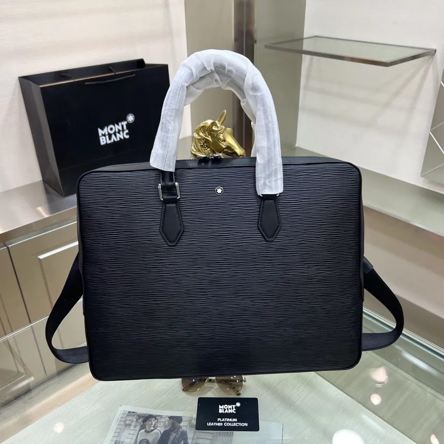 Montblanc International Slim Briefcase with Spacious Interior