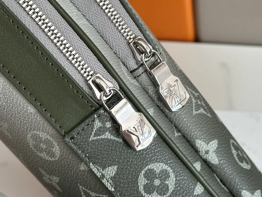 Original Avenue Shoulder Bag with Monogram Macassar Canvas and Leather Trim