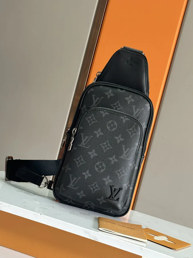 Original Avenue Tote with Monogram Macassar Canvas and Leather Trim