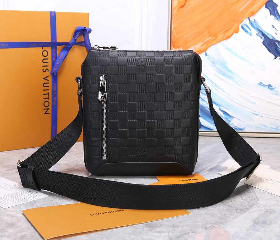 Apollo Shoulder Bag with Monogram Pattern and Rainbow Accents