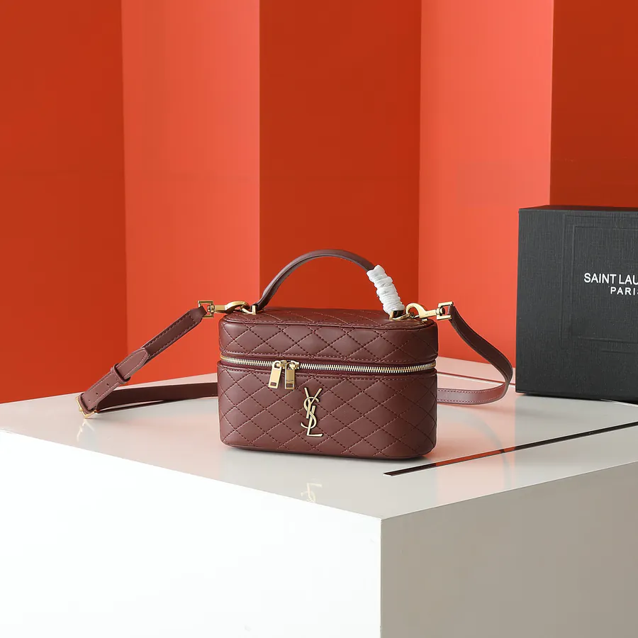 Gaby Vanity Bag Mini Leather Crossbody Tote