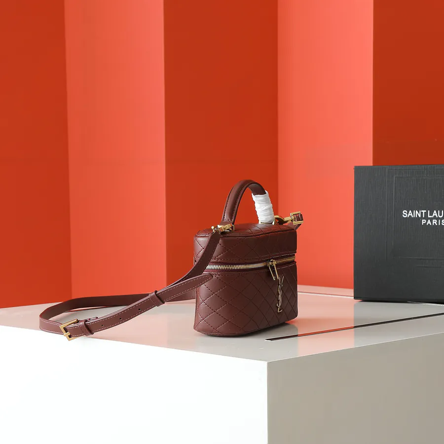 Gaby Vanity Bag Mini Leather Crossbody Tote