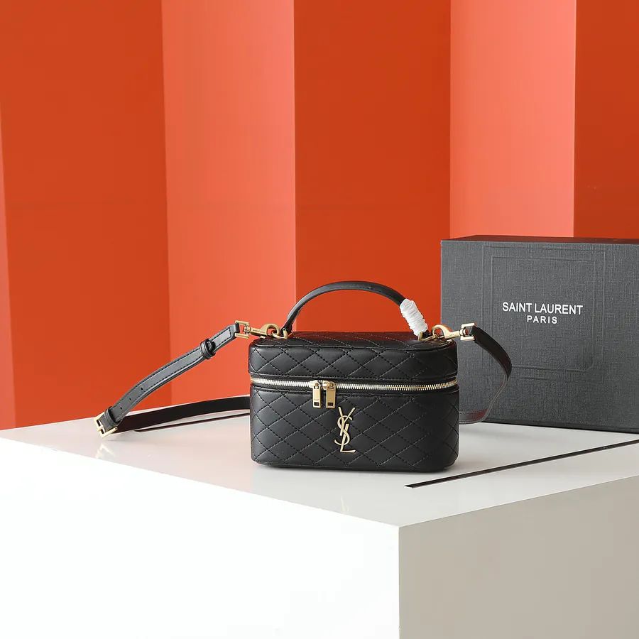 Gaby Vanity Bag Mini Leather Crossbody Tote