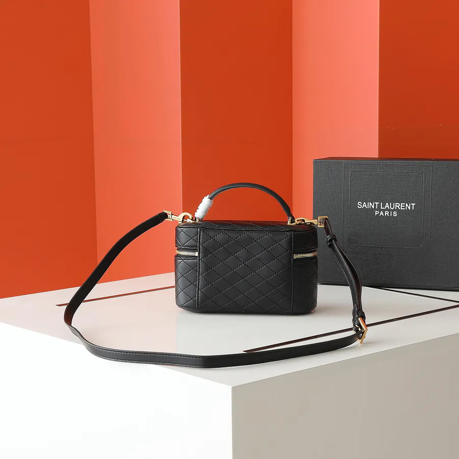 Gaby Vanity Bag Mini Leather Crossbody Tote