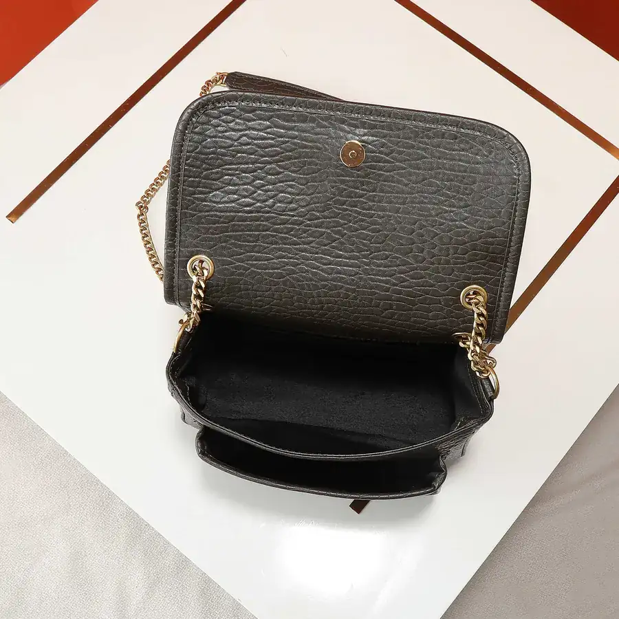 New NIKAI Mini Front Flap Handbag with Grained Calfskin