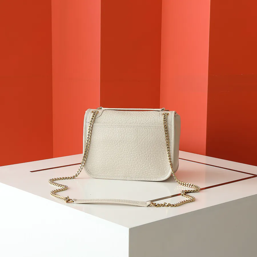 New Arrival NIKAI Mini Grained Calfskin Front Flap Handbag with Metal LE CASSANDRE
