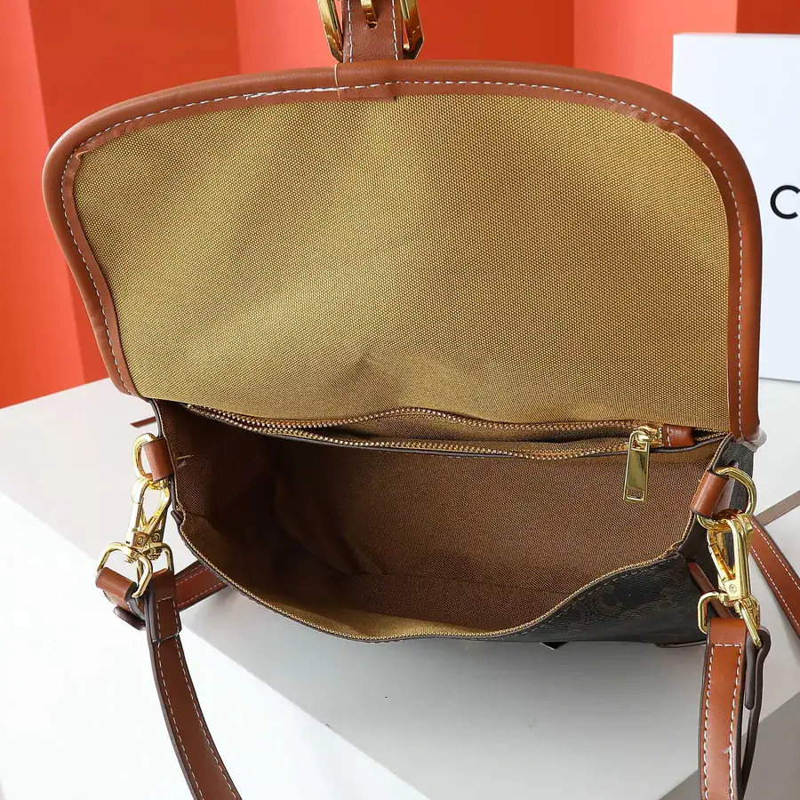 Monogram French Bag in Caramel Color