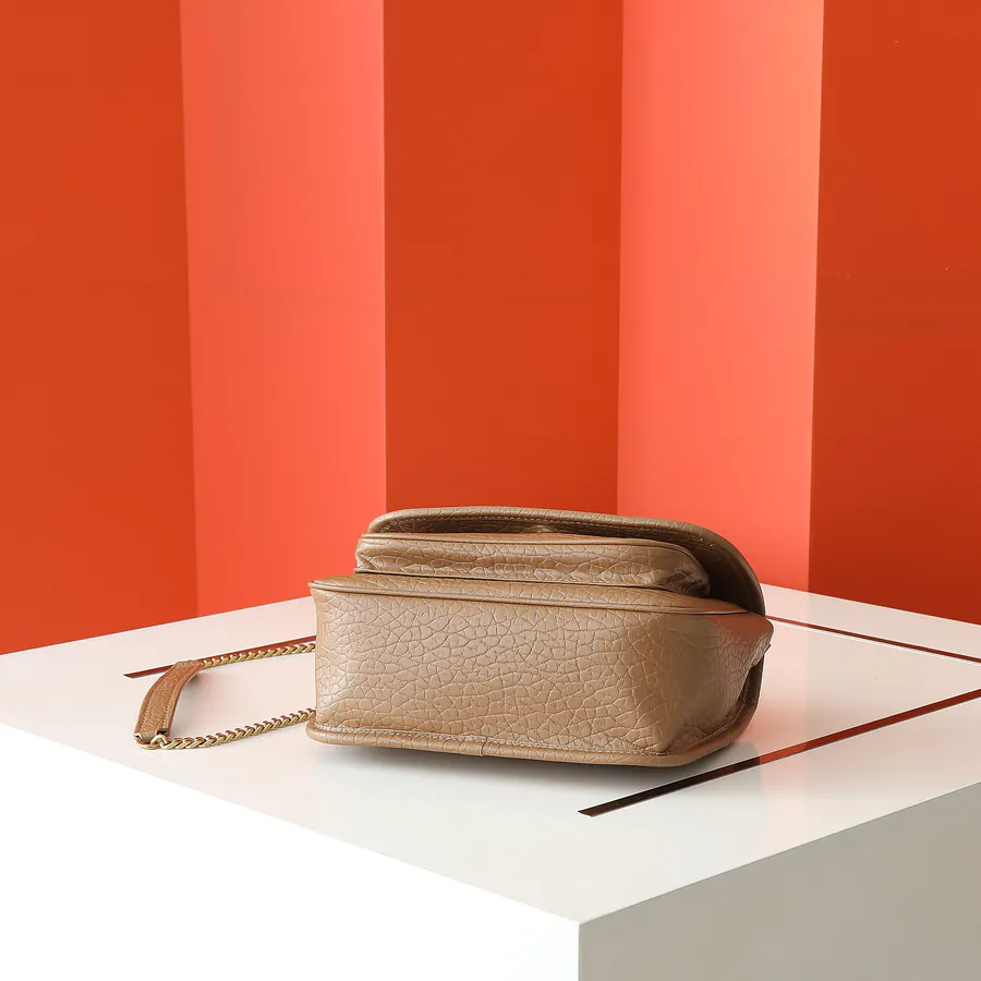 New Arrival NIKAI Mini Grained Calfskin Front Flap Handbag with Metal LE CASSANDRE