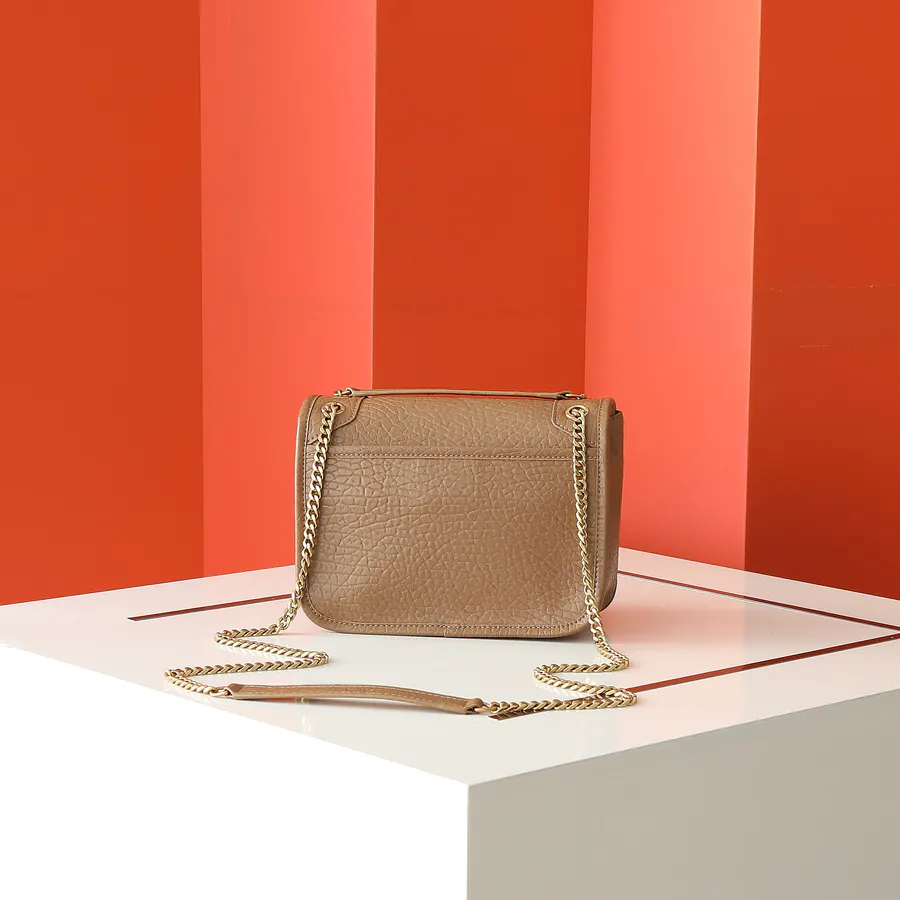New Arrival NIKAI Mini Grained Calfskin Front Flap Handbag with Metal LE CASSANDRE