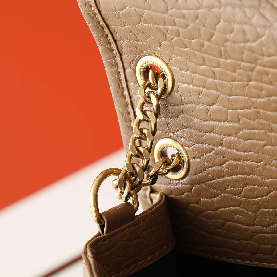 New Arrival NIKAI Mini Grained Calfskin Front Flap Handbag with Metal LE CASSANDRE