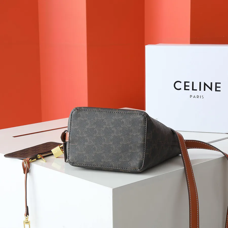 CELIN* CUIR TRIOME Small Bucket Bag