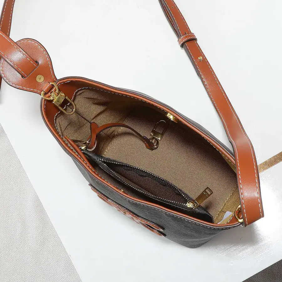 CELIN* CUIR TRIOME Small Bucket Bag