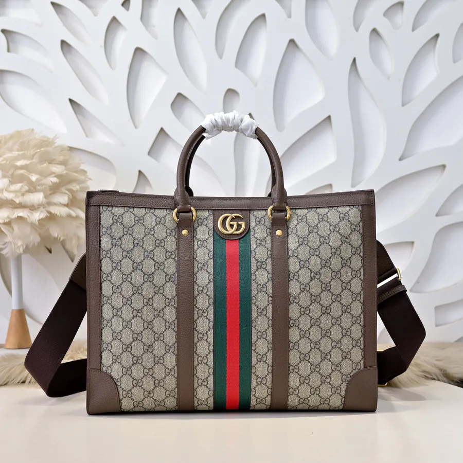 Gucci Men's Latest Handbag Premium Calfskin, Elegant Hardware, Timeless Style