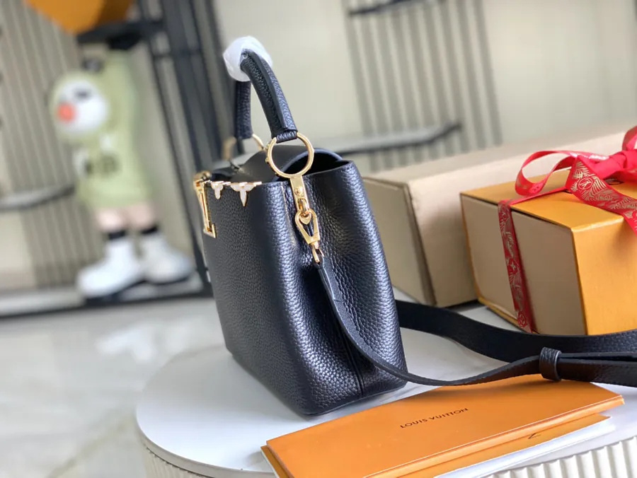 CapucinesBB Handbag Premium Packaging, Small Size, Grained Calfskin