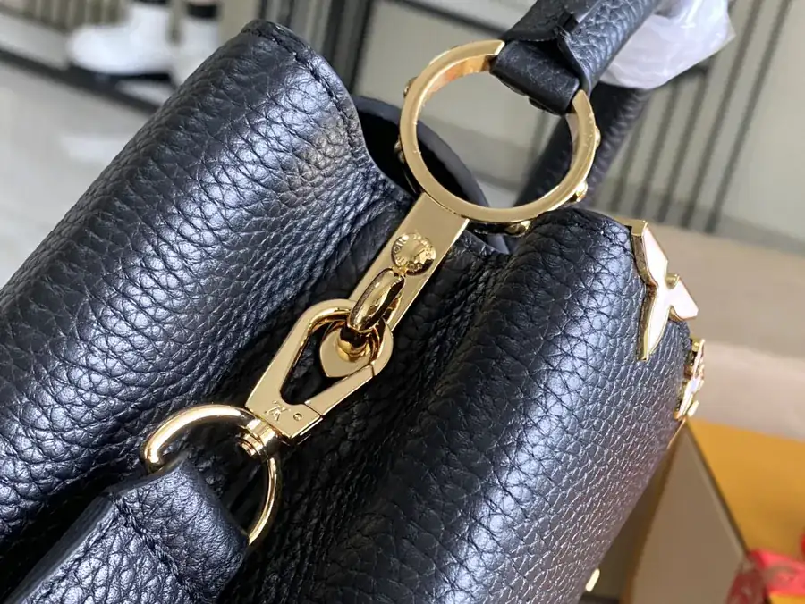CapucinesBB Handbag Premium Packaging, Small Size, Grained Calfskin