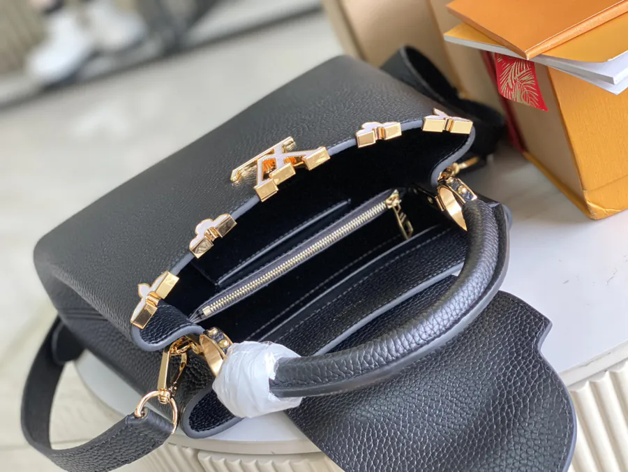 CapucinesBB Handbag Premium Packaging, Small Size, Grained Calfskin