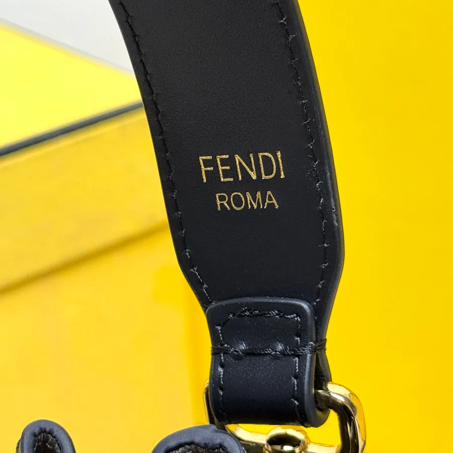 Fen's Latest Masterpiece Bucket Bag with Retro FF Letter Embossed Print