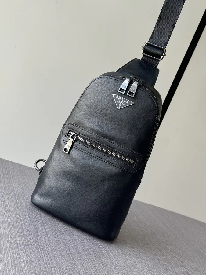 Prada Premium Bucket Bag Black