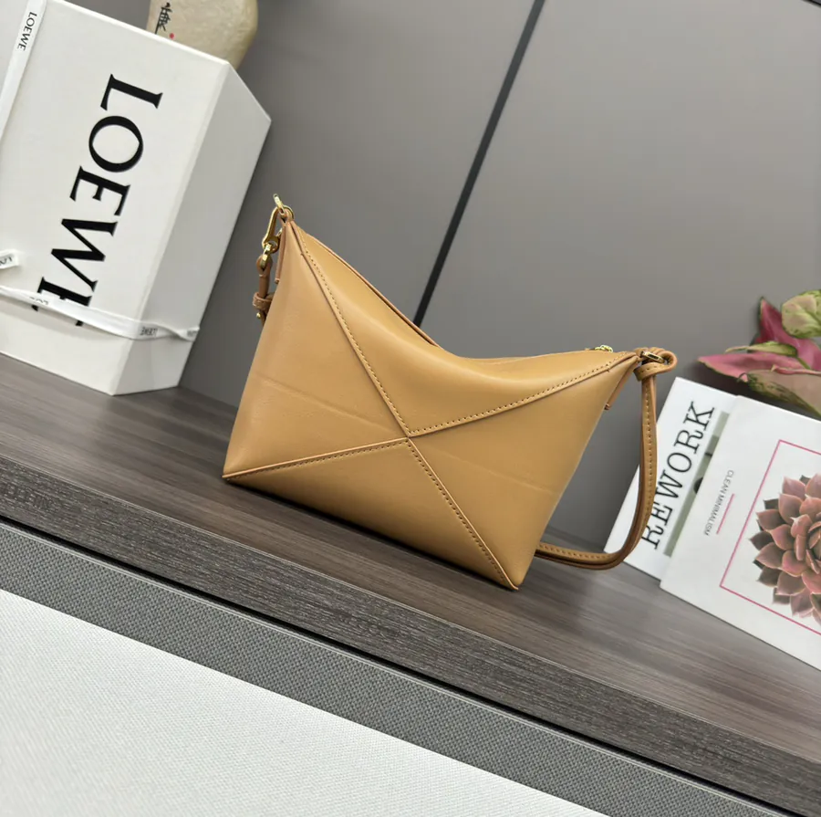 Lewe Puzzle Fold Pouch Geometric Inspired Handbag