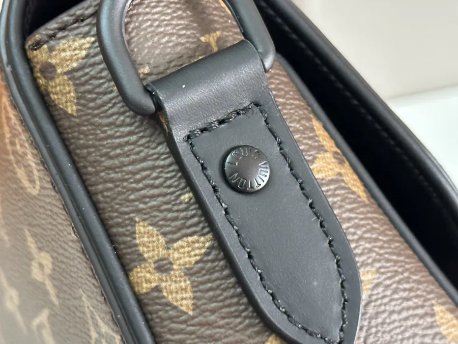 Montsouris Mini Messenger Bag with Leather Strap
