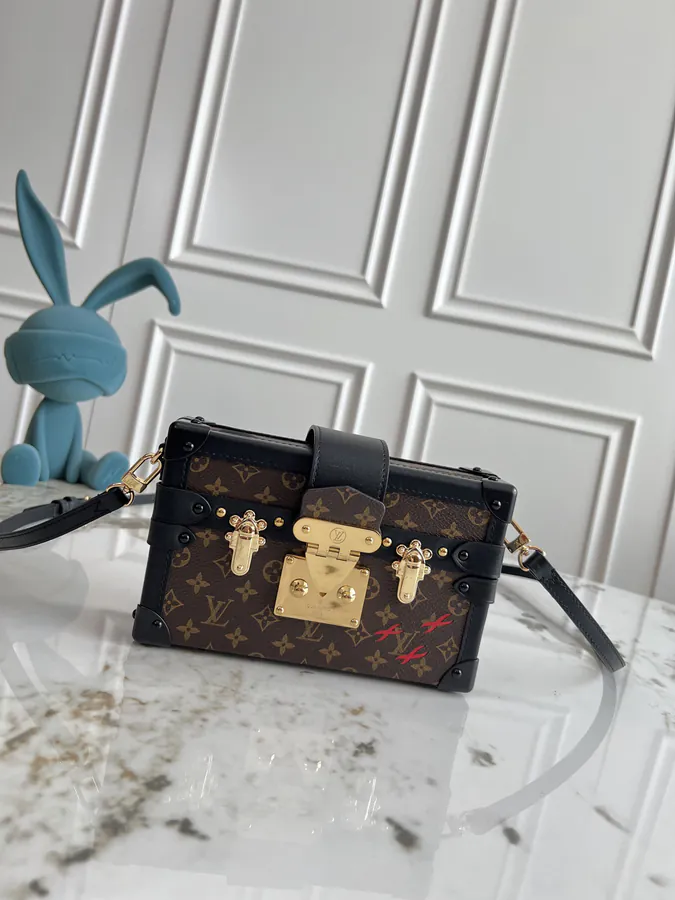 Petite Malle Handbag with Premium Full Steel Hardware
