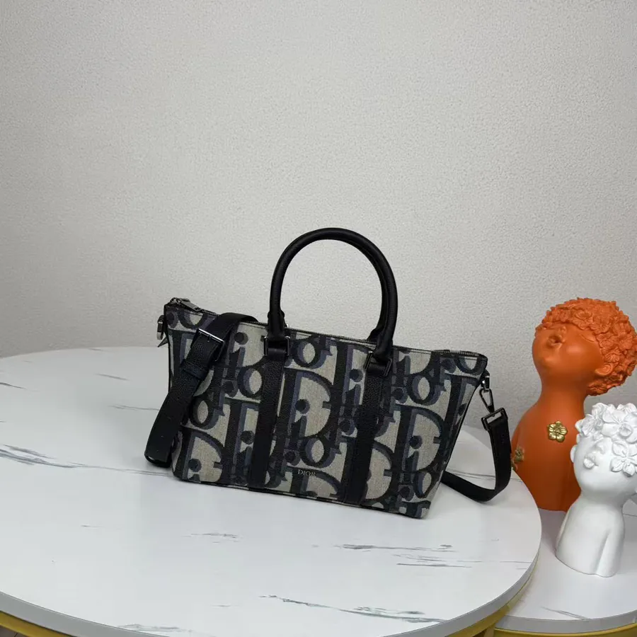 Dior Weekender 25 Handbag with Oblique Print