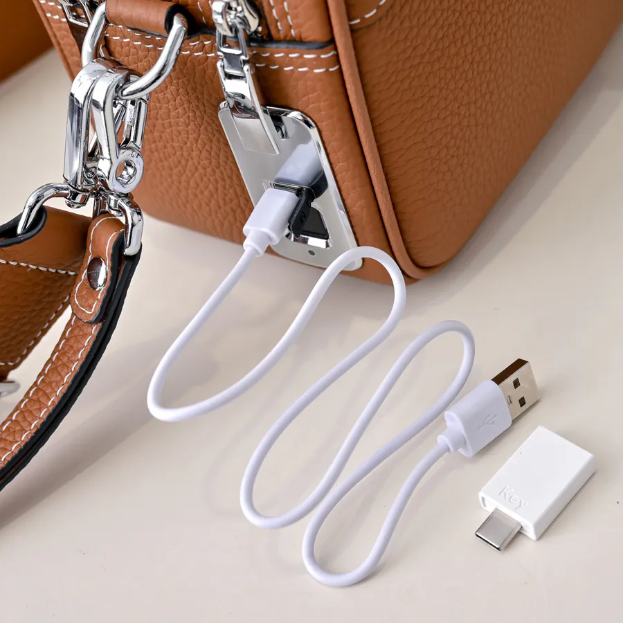 Hermes Men's Crossbody Bag Premium Calfskin, Elegant Hardware