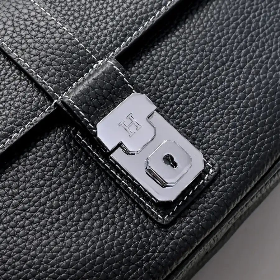 Hermes Men's Crossbody Bag Premium Calfskin, Comfortable Fit