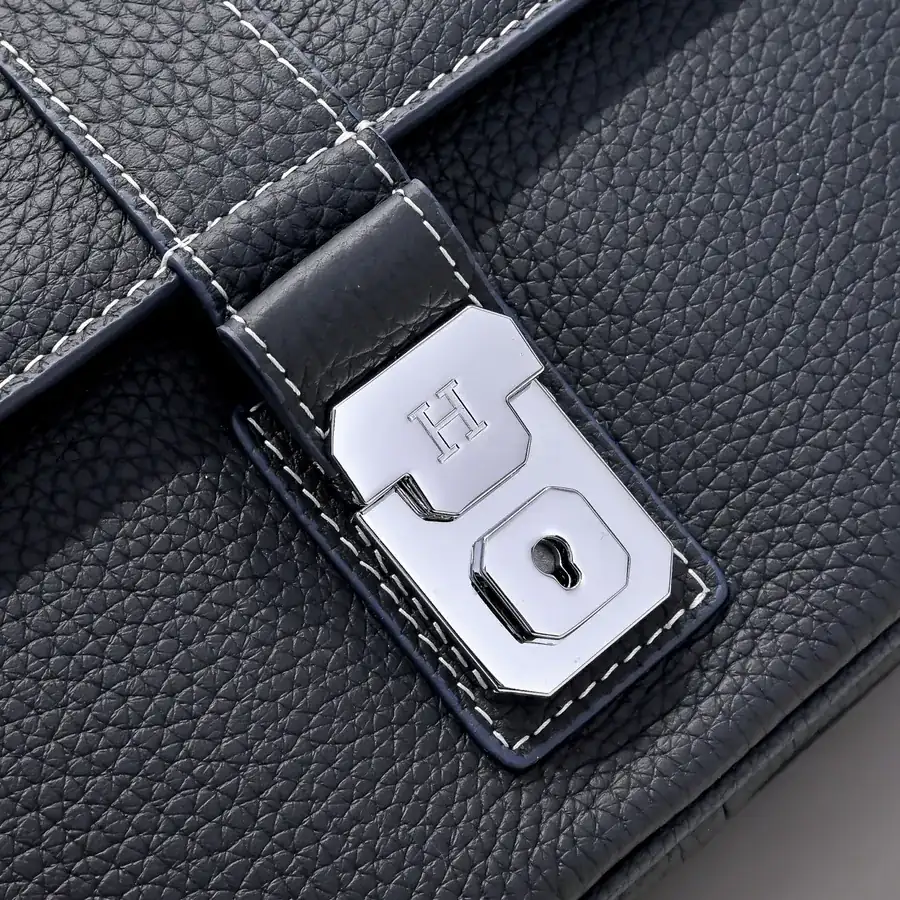 Hermes Men's Crossbody Bag Premium Calfskin, Comfortable Fit