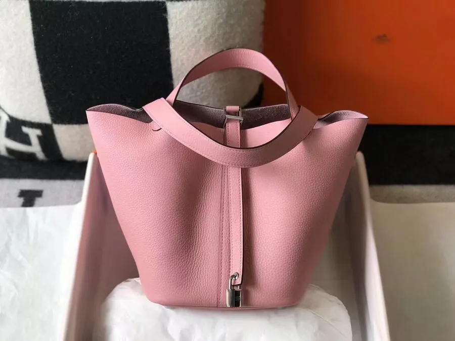 Hermes Picotin Lock in Grained Calfskin, Mini and Medium Sizes