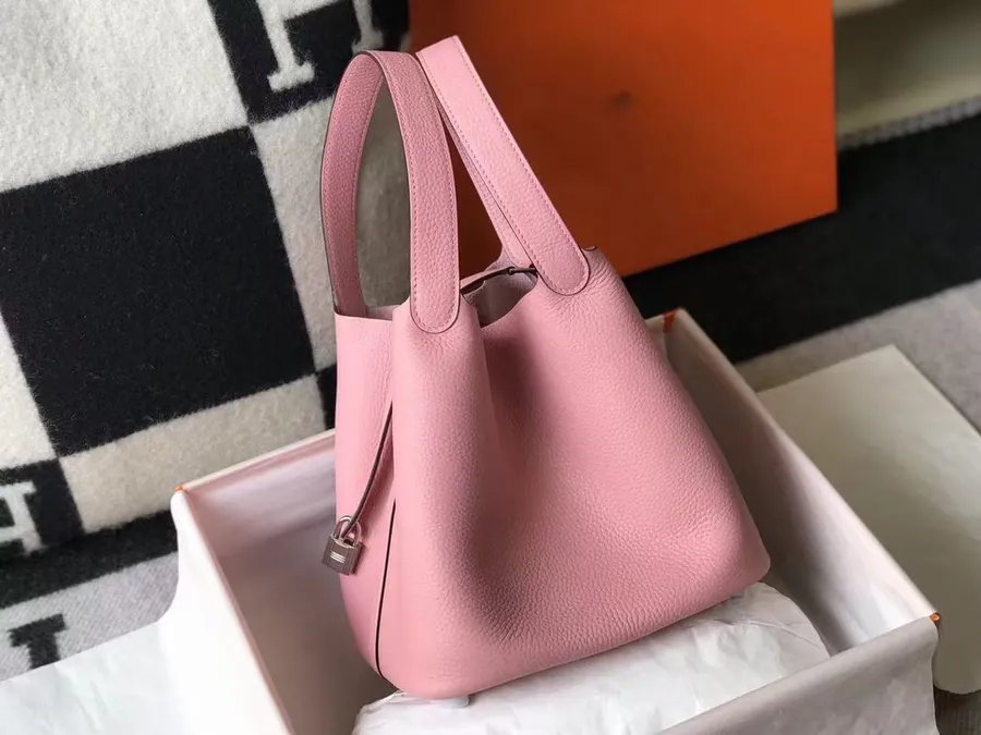 Hermes Picotin Lock in Grained Calfskin, Mini and Medium Sizes