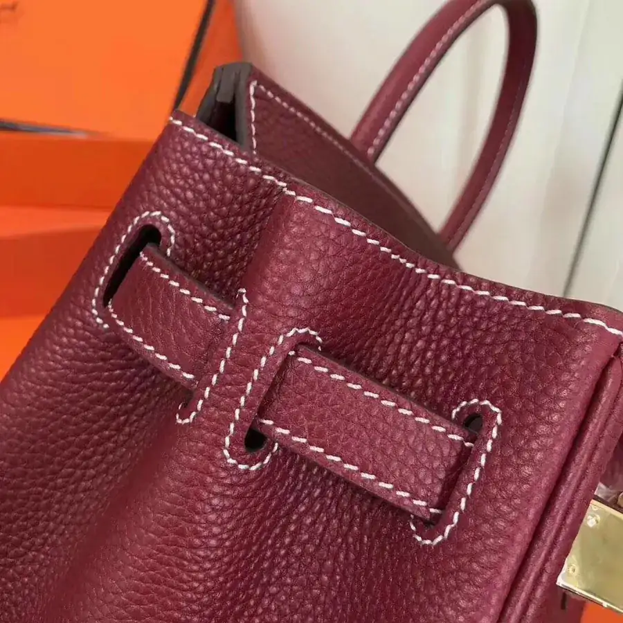 Hermès Birkin Bucket Bag in Grained Calfskin