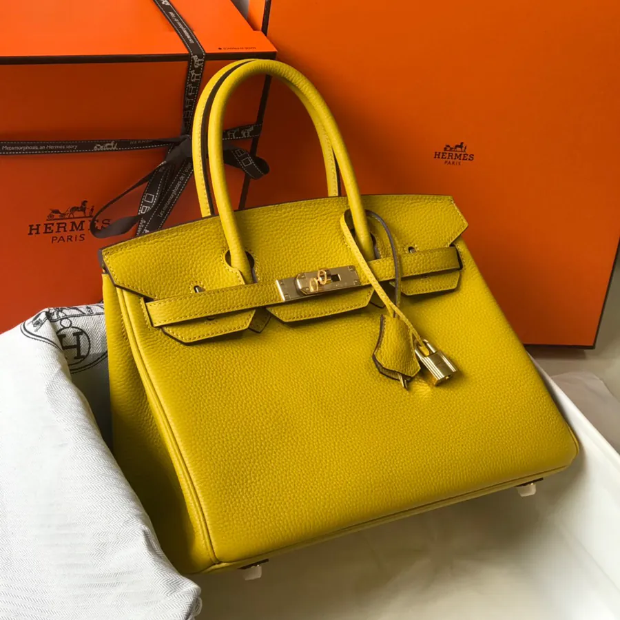 Hermès Birkin Bucket Bag in Grained Calfskin