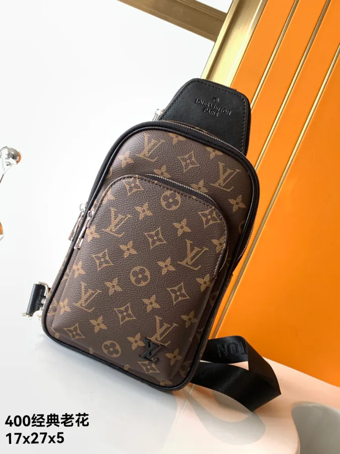 Avenue Shoulder Bag with Damier Infini Classic Monogram