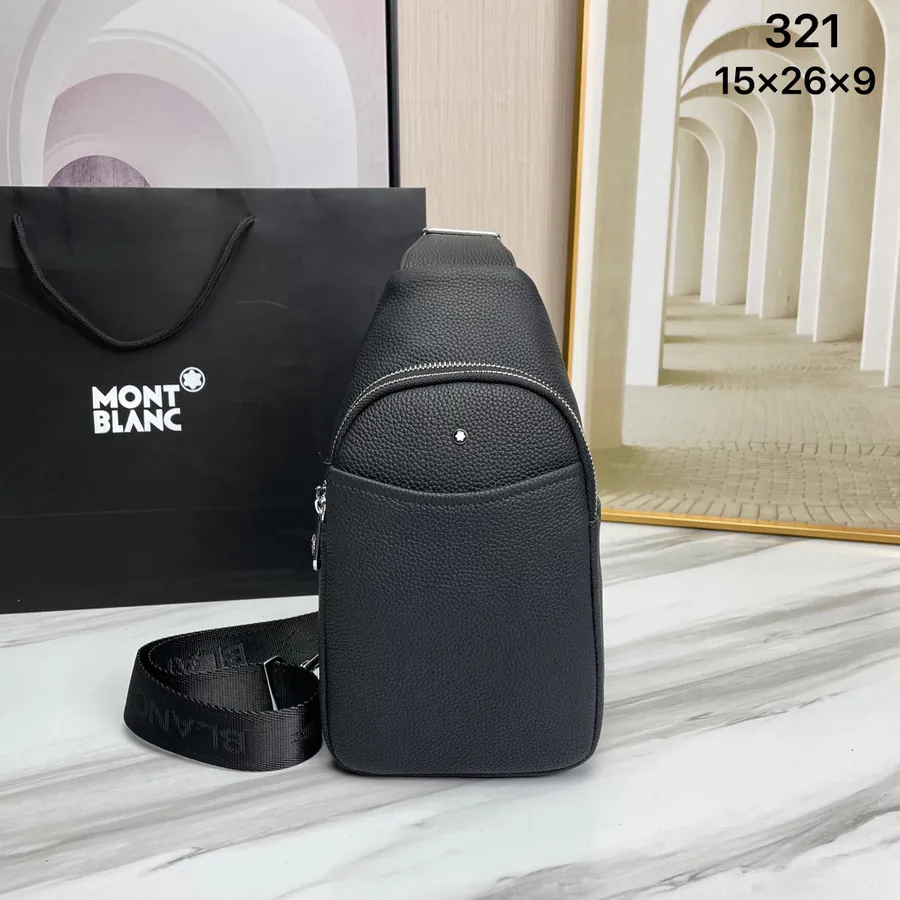 Mondaine Grained Calfskin Crossbody Bag