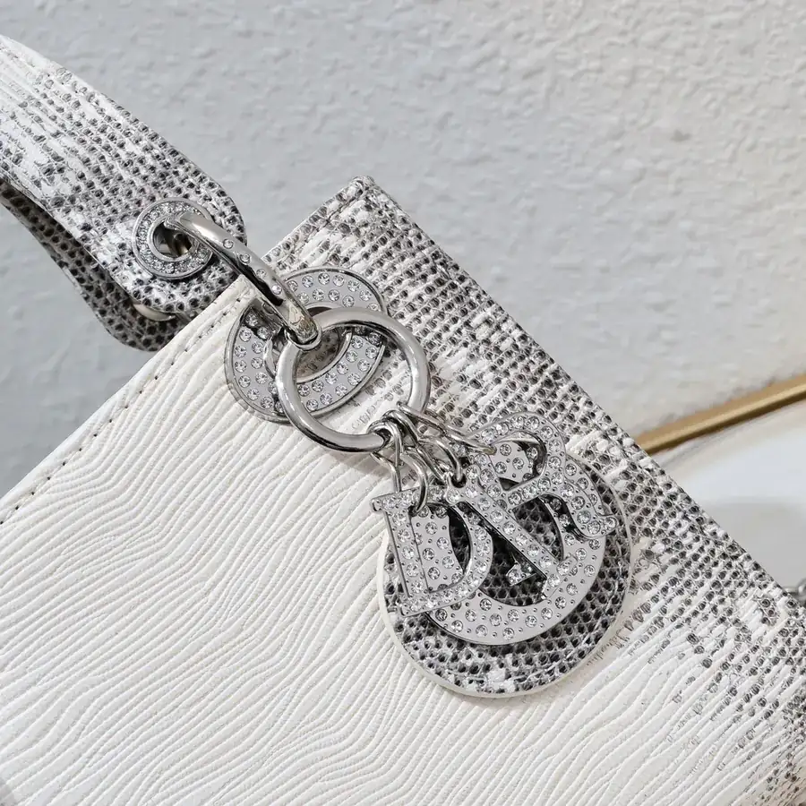 Mini Lady Classic Diamond Three Compartment Clutch