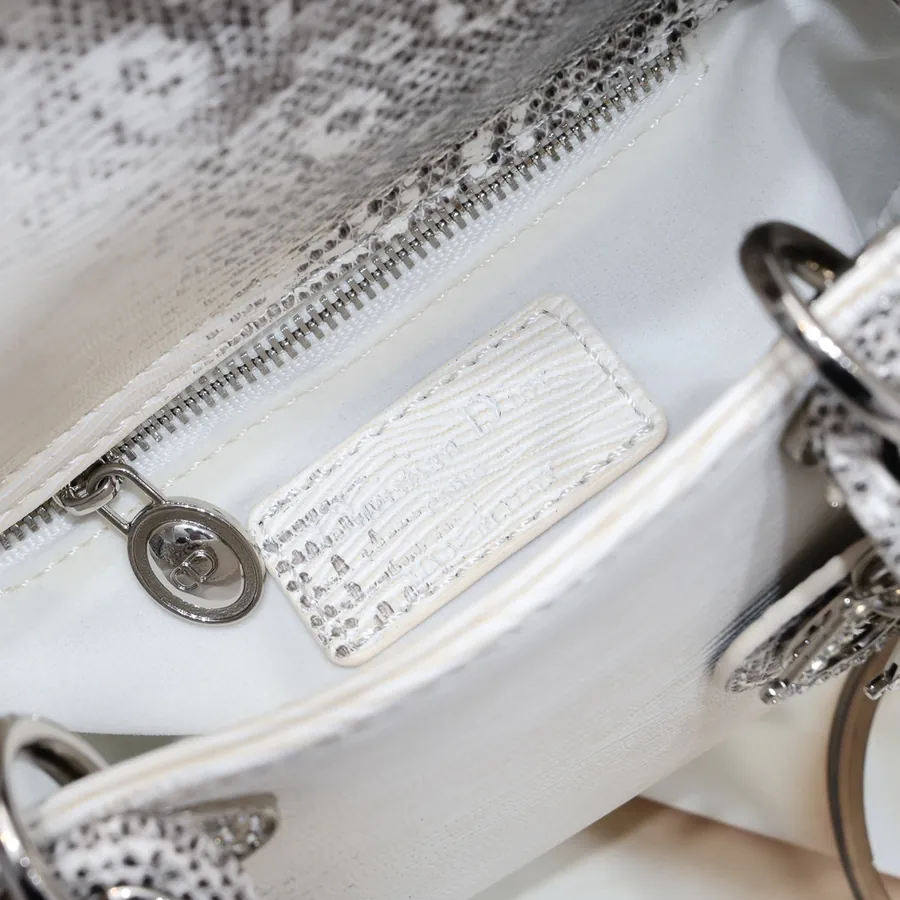 Mini Lady Classic Diamond Three Compartment Clutch