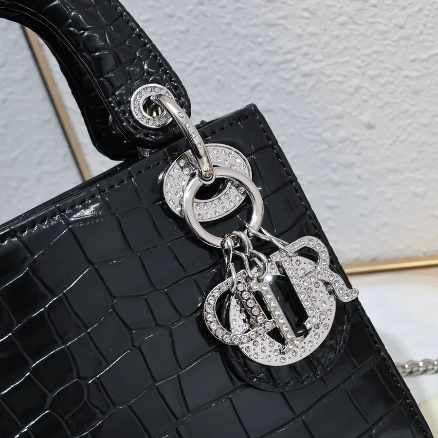Mini Lady Classic Diamond 3 Compartment Wallet