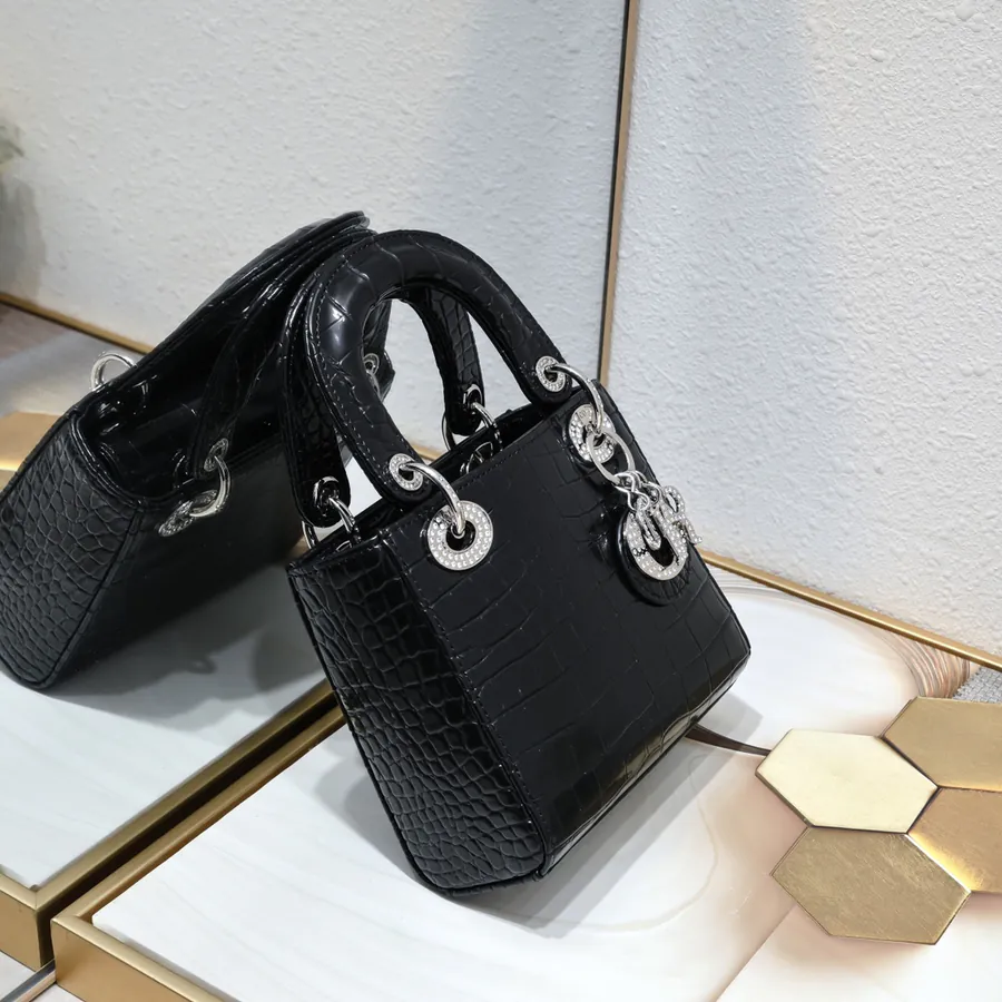 Mini Lady Classic Diamond 3 Compartment Wallet