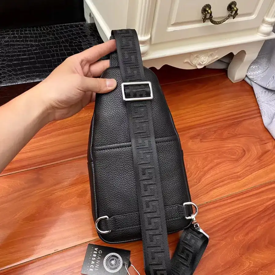 Versace Medusa Half Face Tote with Multiple Compartments