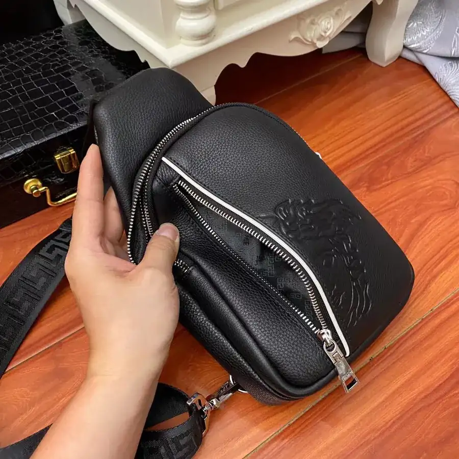 Versace Medusa Half Face Tote with Multiple Compartments