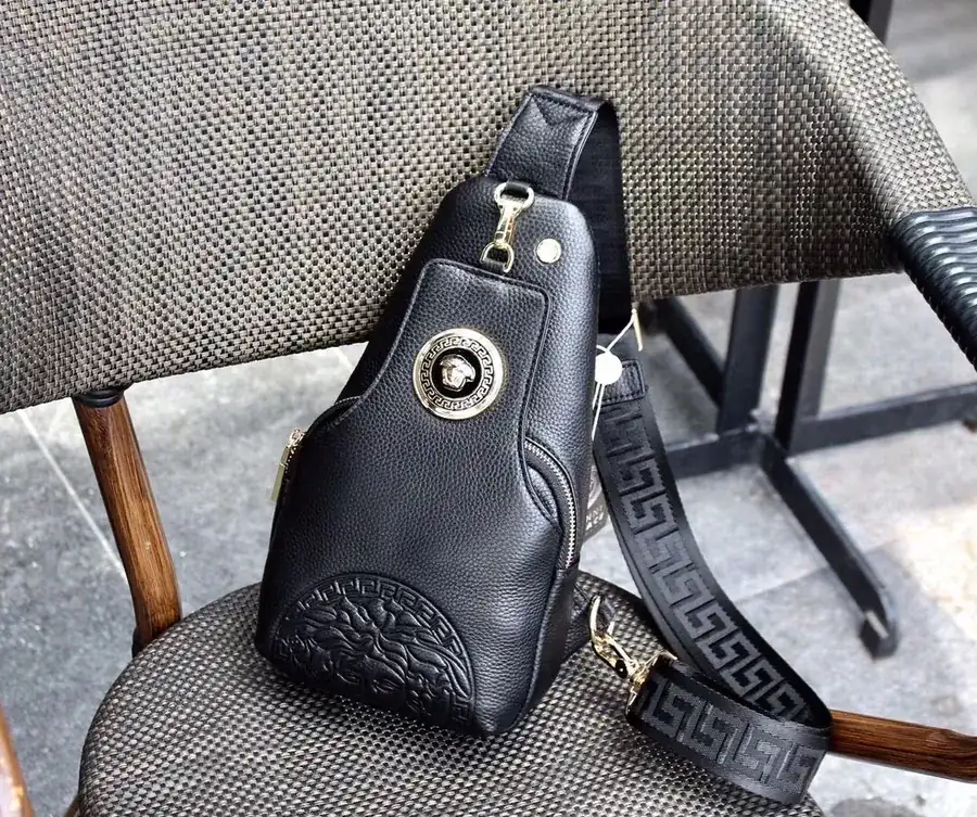 Versace Bucket Bag with Gold Medusa Embellishment