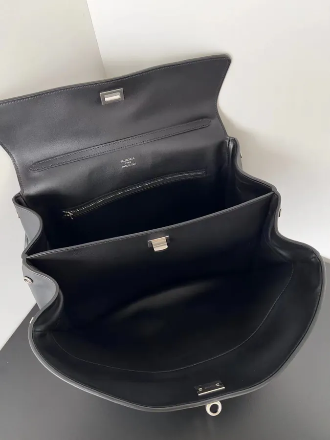 BaleNCIAGA Rodeo Large Bucket Bag with Grained Calfskin