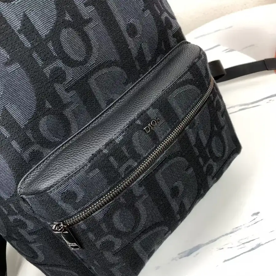 Rider Bucket Bag in Black Grained Calfskin