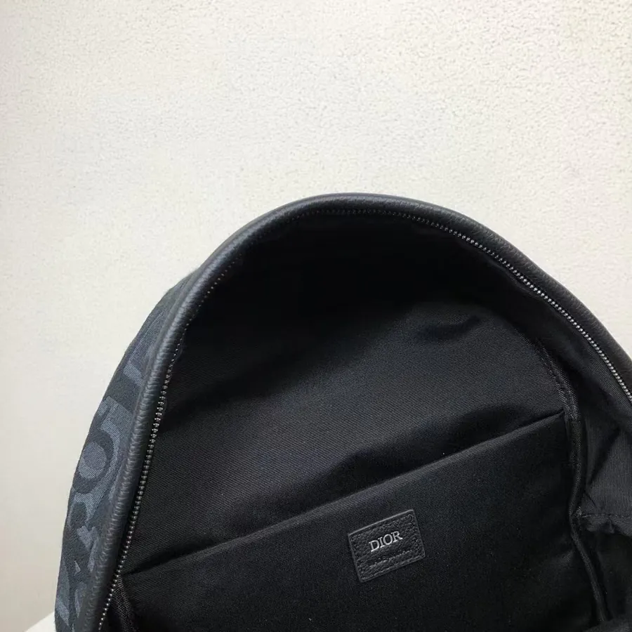 Rider Bucket Bag in Black Grained Calfskin