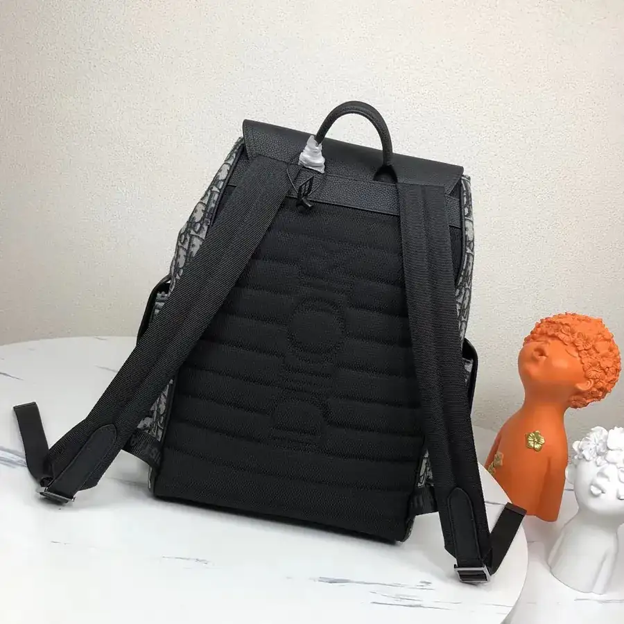 Dior Saddle Bag Grained Calfskin & Dior Oblique Print