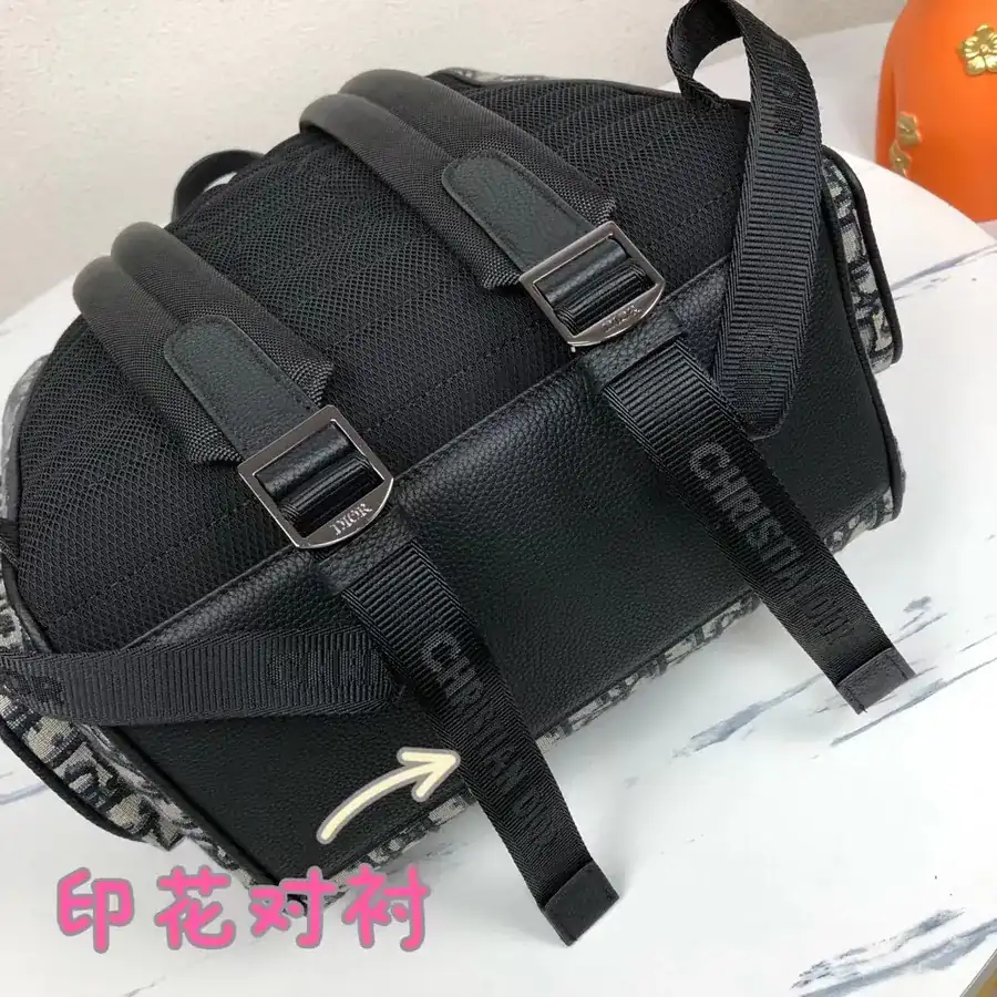 Dior Saddle Bag Grained Calfskin & Dior Oblique Print