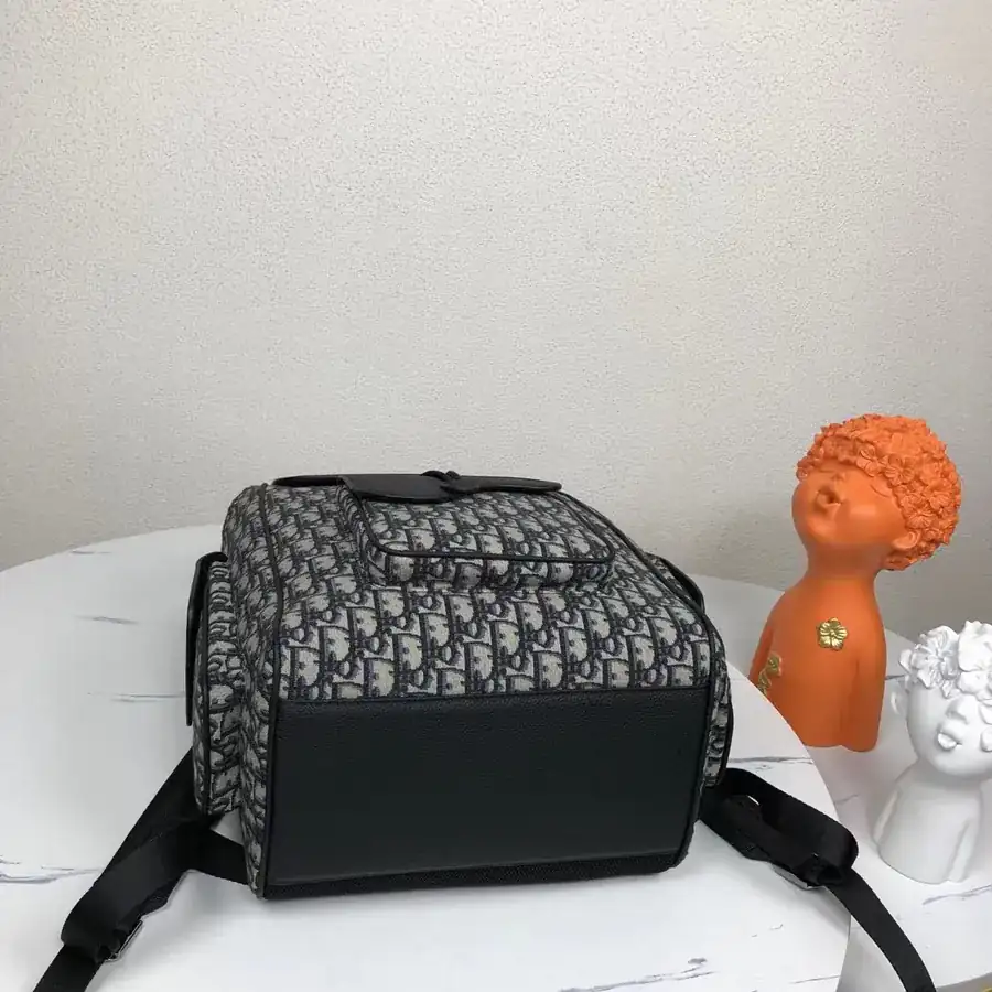 Dior Saddle Bag Grained Calfskin & Dior Oblique Print